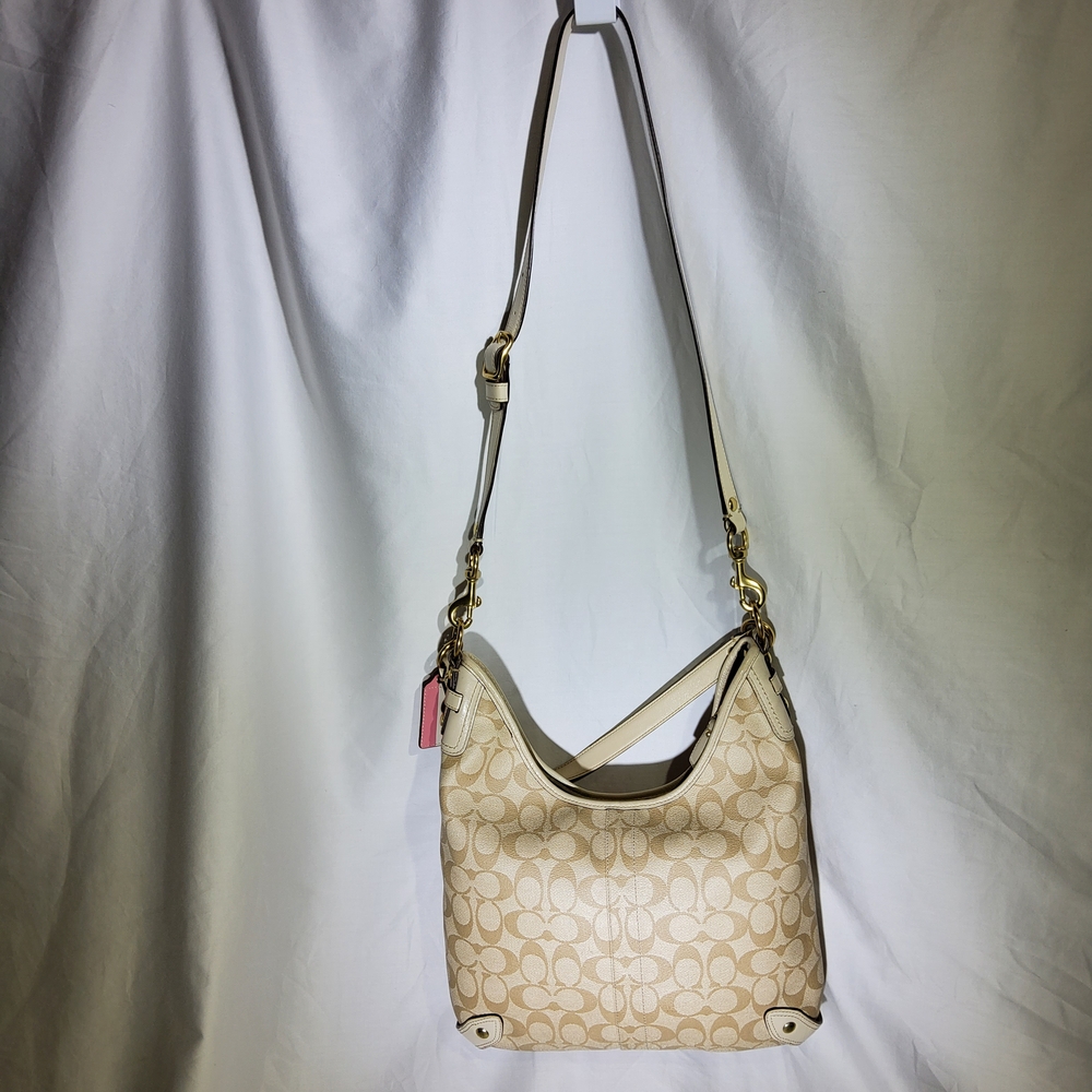 Coach Beige and Pink Women's Bag - Picture 3 of 14
